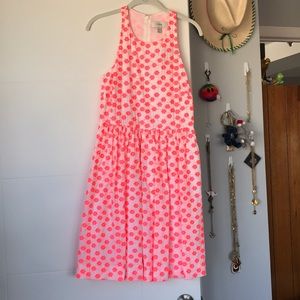 J. Crew Pink and White Floral Dress
